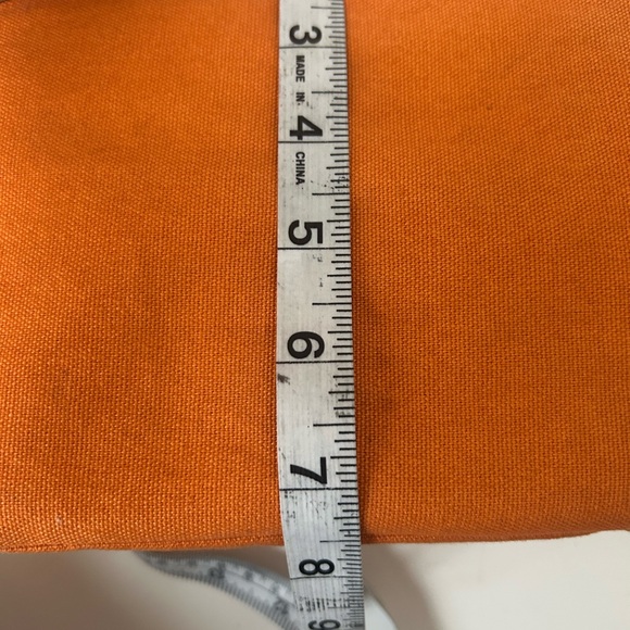 Lillian Vernon mini orange canvas tote 11.5”x7.5”x6” - Picture 4 of 8